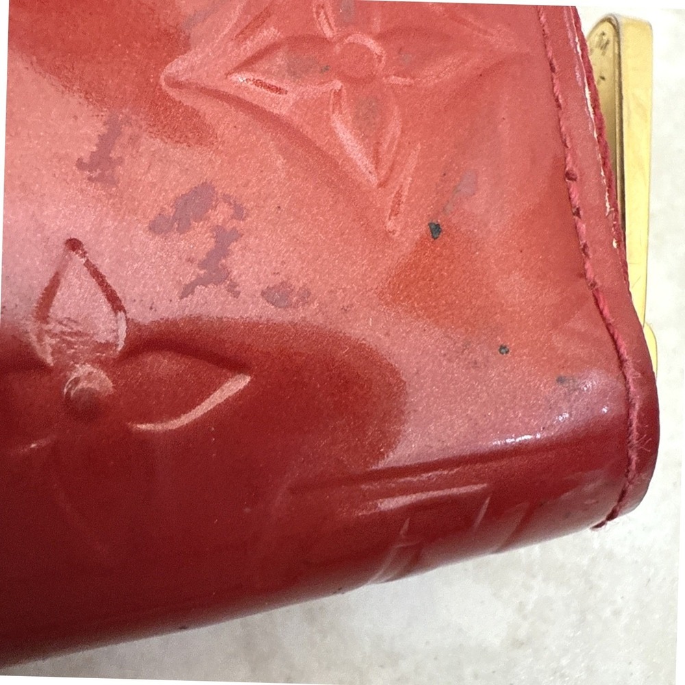 Louis Vuitton Zippy Wallet Monogram Vernis Pomme d'Amour Red SP1100 - Picture 6 of 15